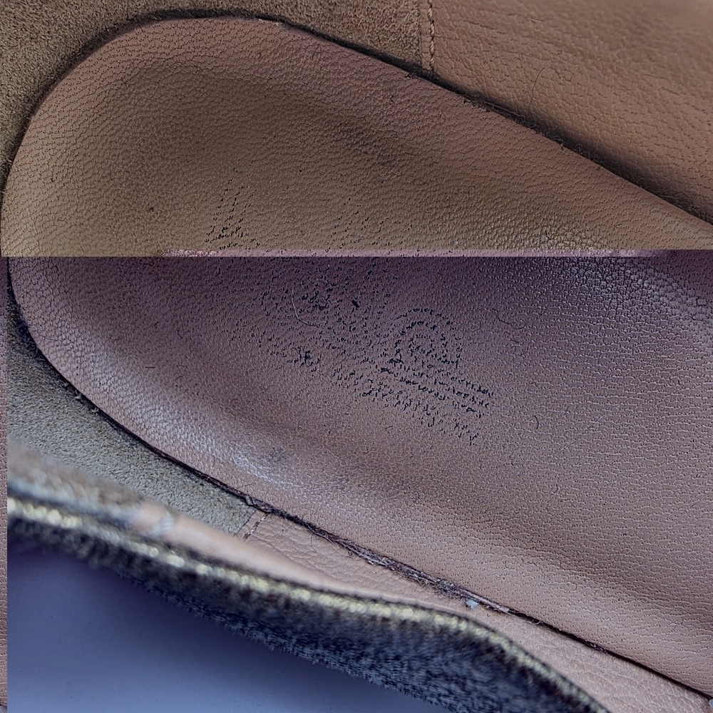 Vintage Belle Sigerson Morrison Effia Loafers‎ Women 8.5 Gold Metallic Designer - Picture 8 of 10